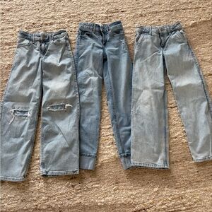 Abercrombie Kids girls jeans 3 pairs
